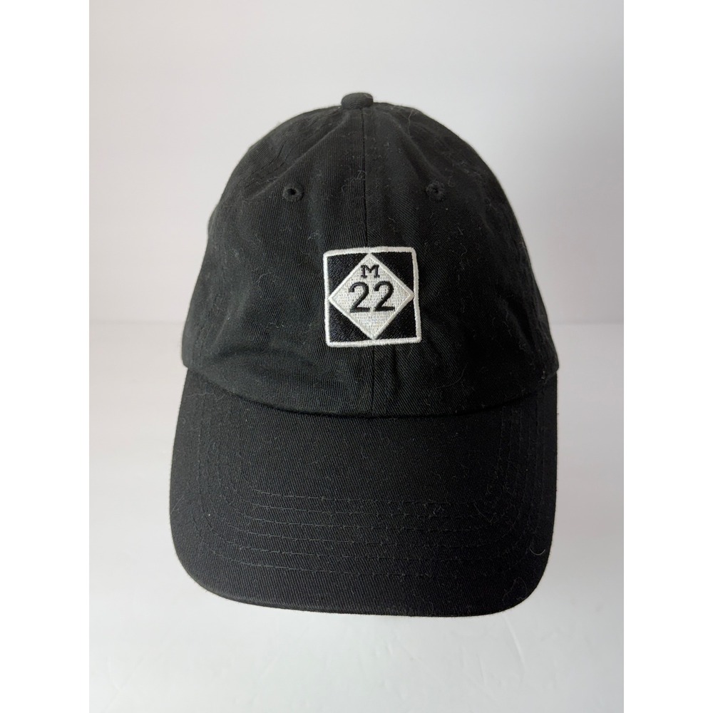 M22 Black Cotton Dad Hat Adjustable Baseball Cap Embroidered Logo‎ One Size